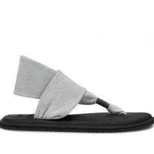 Grey Sanuk Yoga Sling Sandals